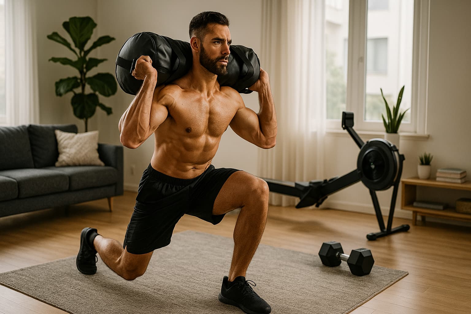 hyrox, entrainement, sans materiel, maison