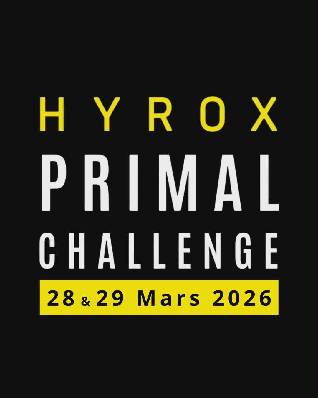 HYROX PRIMAL CHALLENGE 2026