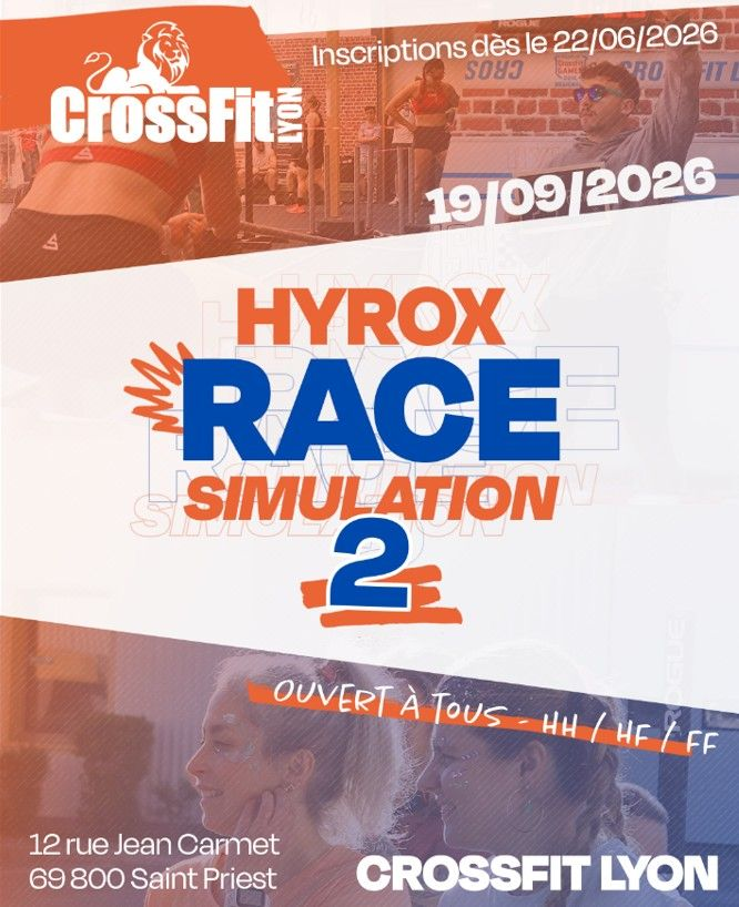 HYROX RACE SIMULATION 2 by CrossFit Lyon
