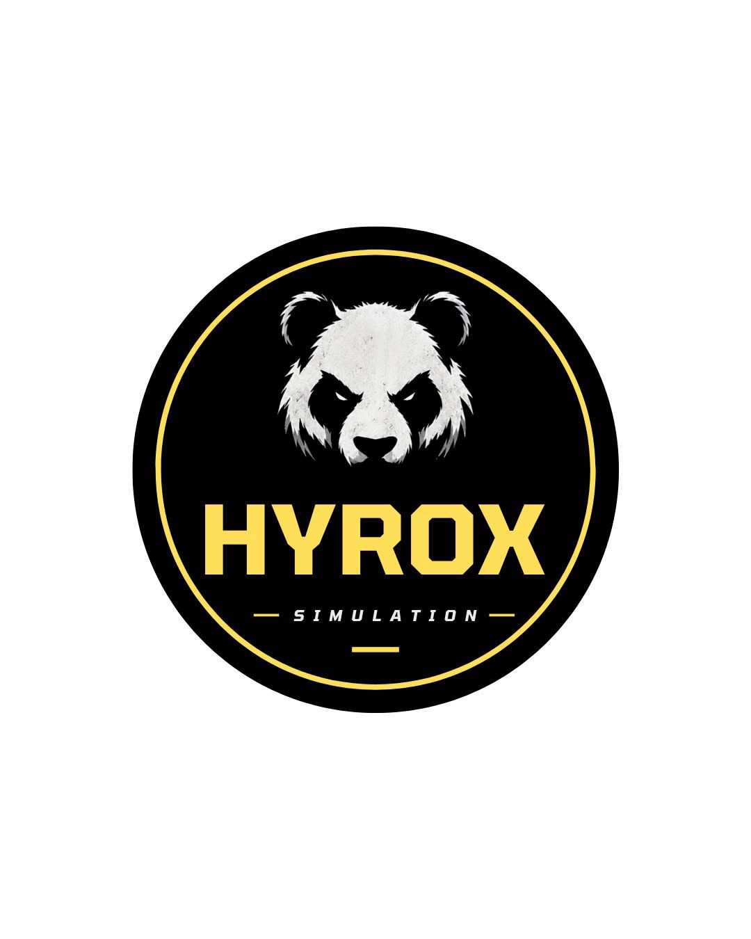 Simulation HYROX Blanc Panda Athlétique Ancenis