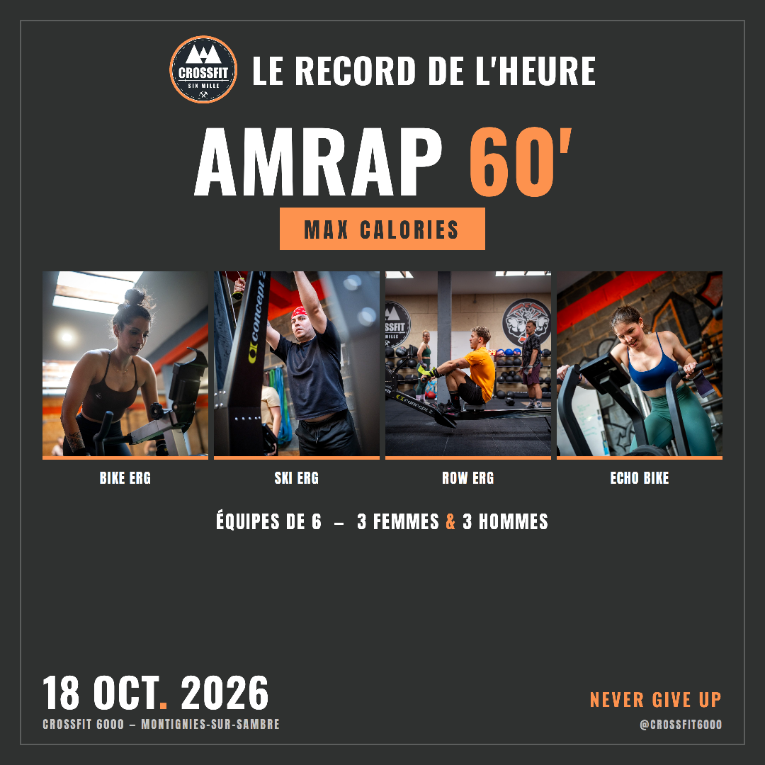 Record de l&rsquo;heure by CrossFit 6000
